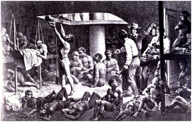 Esclaves a bord d un negrier